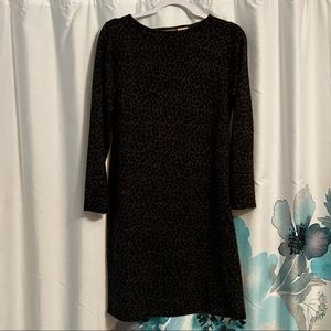 Cheetah sweater dress
